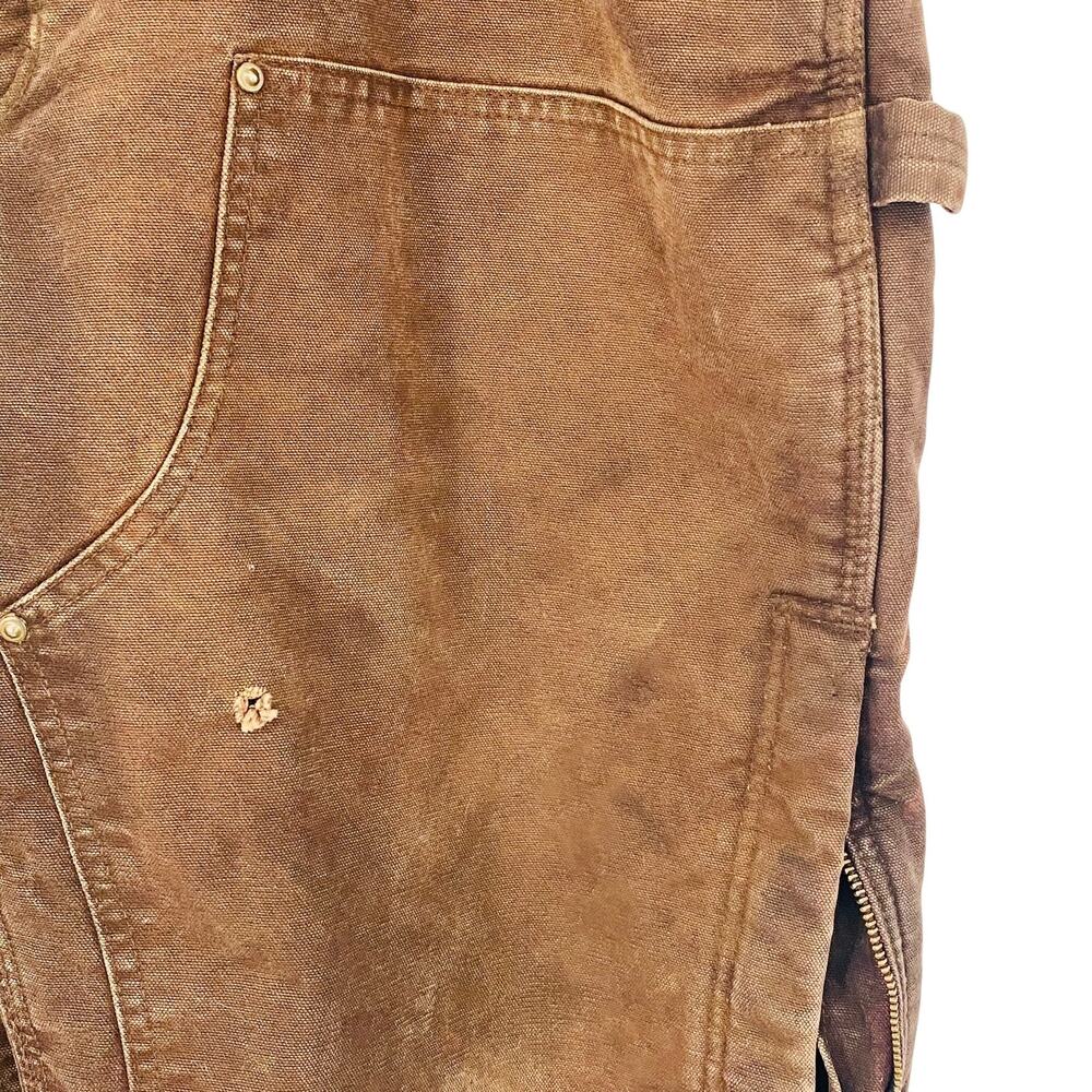 VTG Carhartt Double Knee Carpenter Pants Quilted 44x30 Workwear Grunge Thrashed - Picture 7 of 16